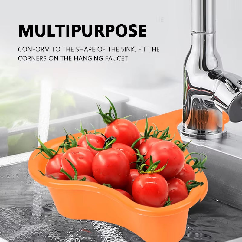 Kitchen Sink Filter Swan Drain Basket Garbage Filter Multifunctional Hanging Rack Multifunctional Drainage Basket Sink Accessory