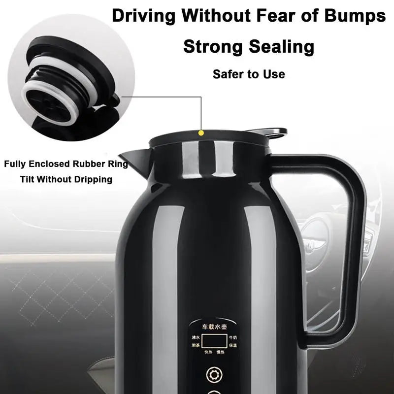 ​1150Ml Elect​ric Auto Kettle Portable Travel Heating Cup for Milk Drinks Car Thermal Cup Car Electrical Appliances