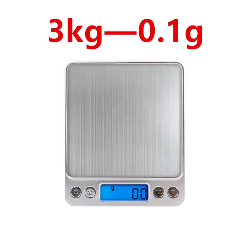 3000G/0.1G Electronic Digital Scales Balance Scale 500G/0.01G LCD Digital Personal Jewelry Scale Mini Gram Scales Baking Scale