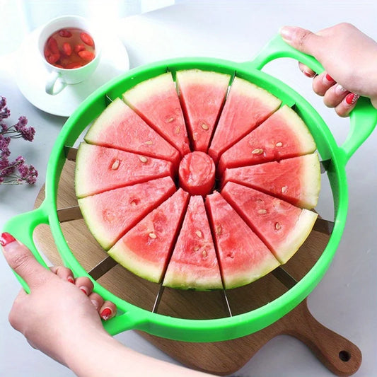 1 Watermelon Cutting Machine, Watermelon Slicer, Stainless Steel Large-Sized Watermelon Slicer, Hotel Kitchen Tool