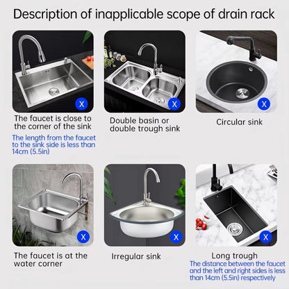 Faucet Splash-Proof Draining Rack Sink Water Collection Pad Countertop Pad Kitchen Wipe Sponge Wipe Draining Storage Rack