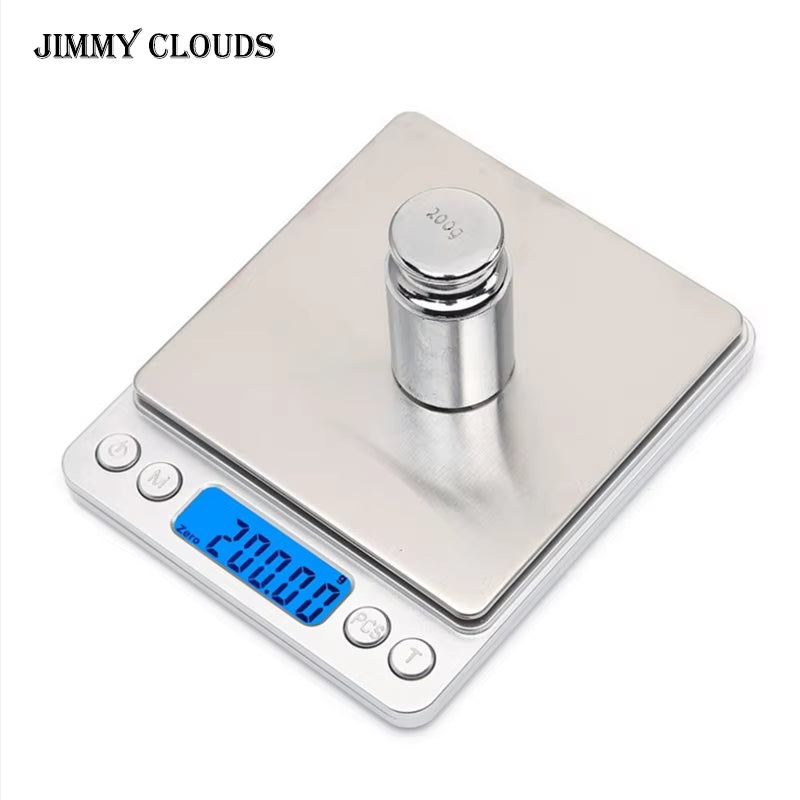 3000G/0.1G Electronic Digital Scales Balance Scale 500G/0.01G LCD Digital Personal Jewelry Scale Mini Gram Scales Baking Scale