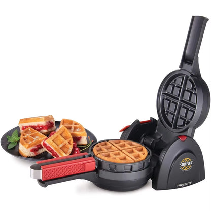 03512 Stuffler Stuffed Waffle Maker, Belgian, Large, Black