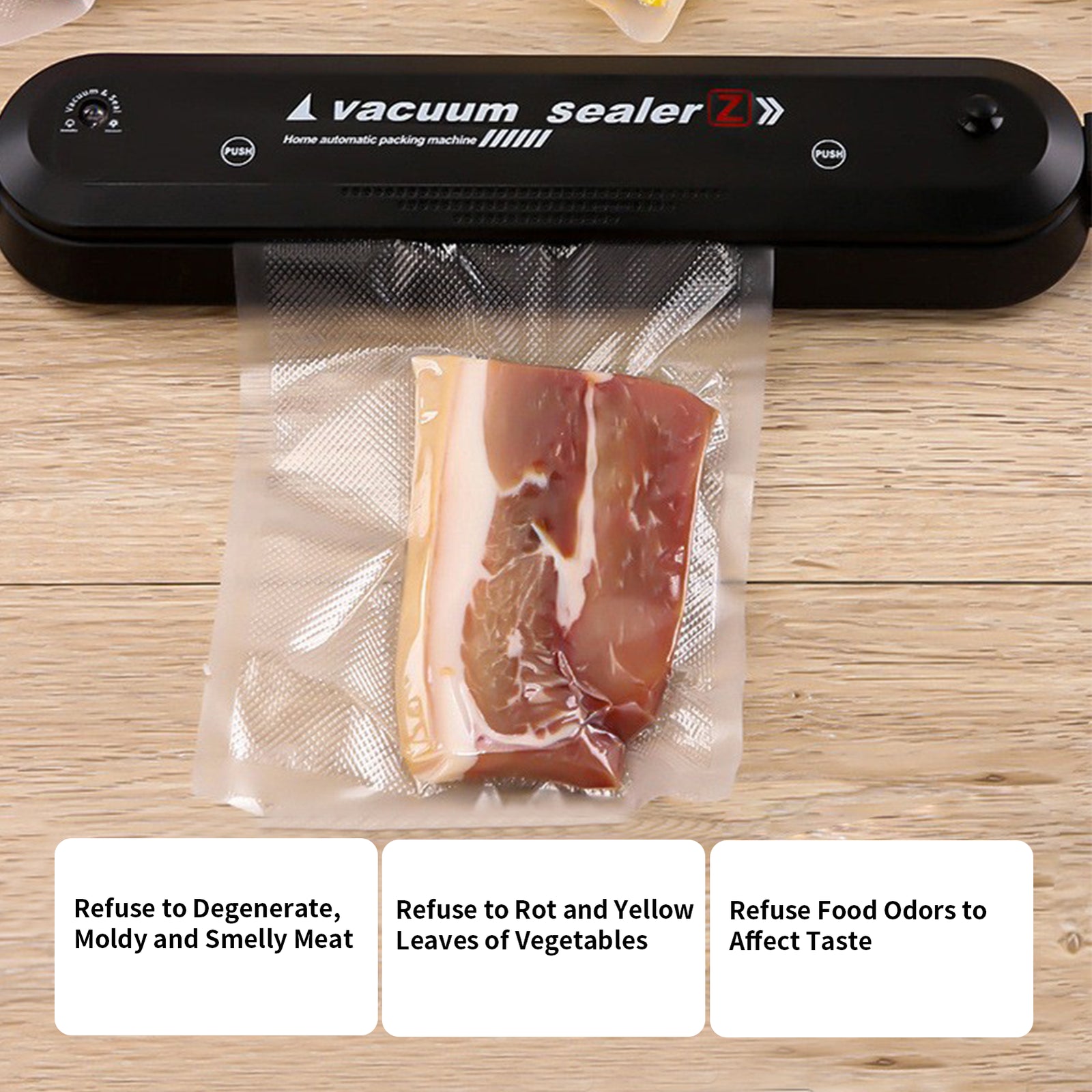 Vacuum Food Sealer Machine Automatic Packing Machine Vacuum Sealer Dry/Wet+60Bag