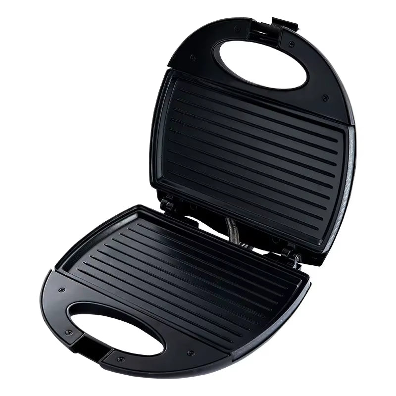 Sandwich Maker, Electric Panini Press Grill, Sandwich Toaster, LED Indicator Lights, Cool Touch Handle, Black