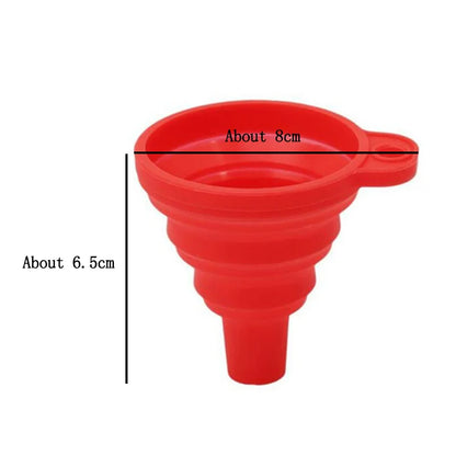 Silicone Folding Funnels Kitchen Tools Kitchen Accessory Foldable Funnel Mini Silicone Collapsible Portable Funnel 5Zcf129