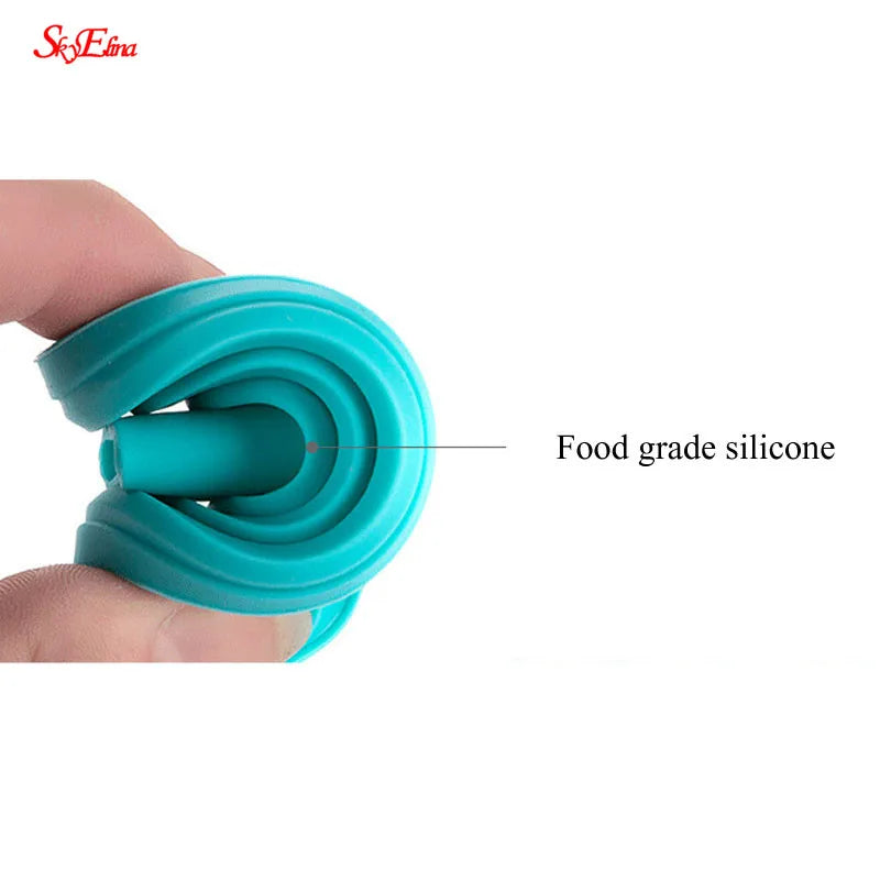 Silicone Folding Funnels Kitchen Tools Kitchen Accessory Foldable Funnel Mini Silicone Collapsible Portable Funnel 5Zcf129