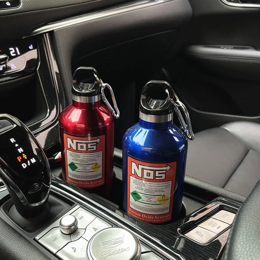 500Ml NOS Nitro Bottle Car Insulation Cups Modified Racing Style Nitrogen Bottles Automobile Interior Decoration Car Accessories