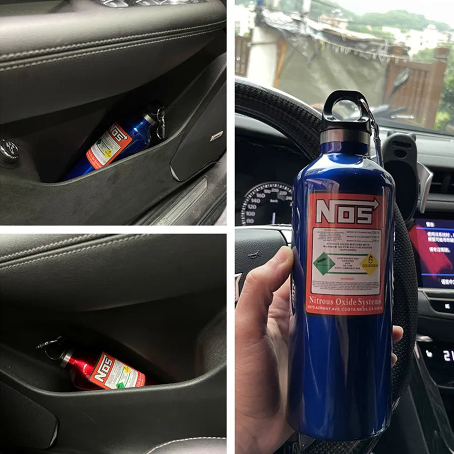 500Ml NOS Nitro Bottle Car Insulation Cups Modified Racing Style Nitrogen Bottles Automobile Interior Decoration Car Accessories