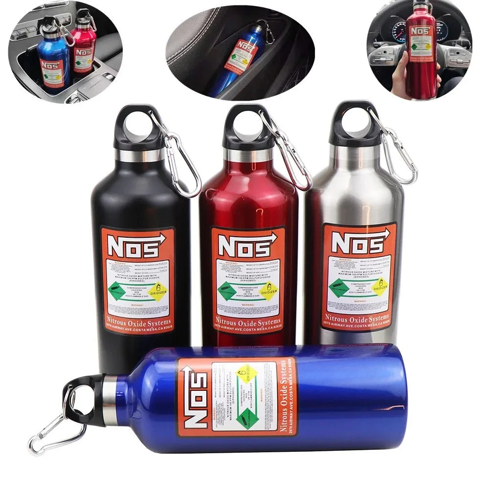 500Ml NOS Nitro Bottle Car Insulation Cups Modified Racing Style Nitrogen Bottles Automobile Interior Decoration Car Accessories