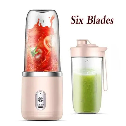 Multifunctional Double Cup Electric Fruit Juicer Portable Juicer Fruit Blender Milkshake Juice Maker USB Smoothie Blender