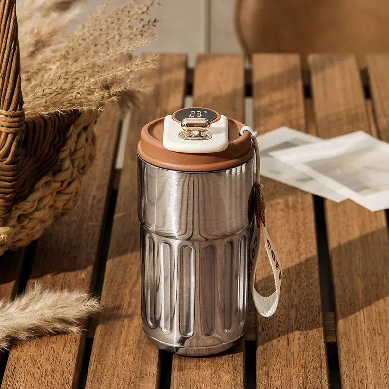 Smart Thermos Bottle LED Temperature Display Coffee Cup 316 Stainless Steel Tumbler Mug Portable Vacuum Flasks Thermoses