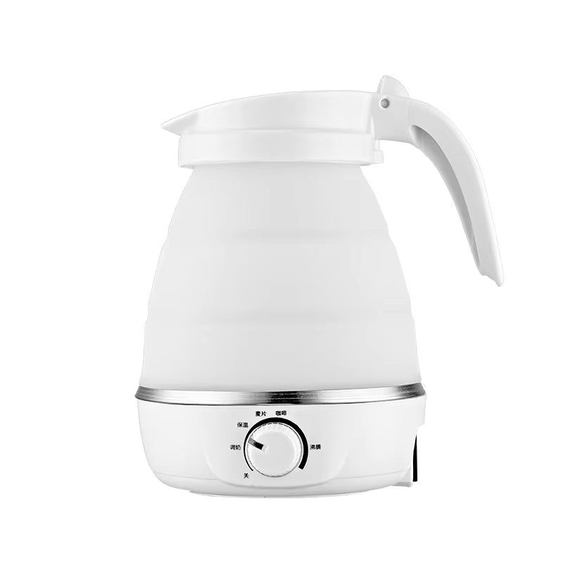 Travelling Folding Kettle Electric Silicone Foldable Water Kettles Compression Leak Proof Portable Mini Kettle 600Ml Household