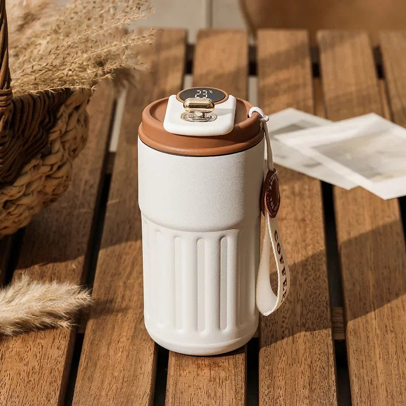 Smart Thermos Bottle LED Temperature Display Coffee Cup 316 Stainless Steel Tumbler Mug Portable Vacuum Flasks Thermoses