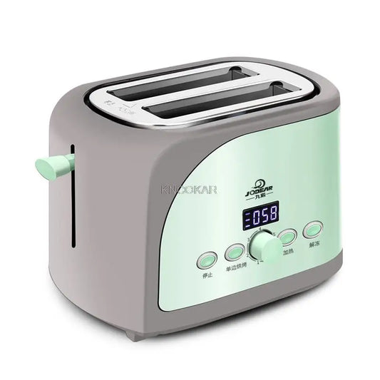 680W Bread Toaster Breakfast Machine Automatic Toasters Oven Baking LCD Toaster Cooker Bread Maker with Thaw Function 220V