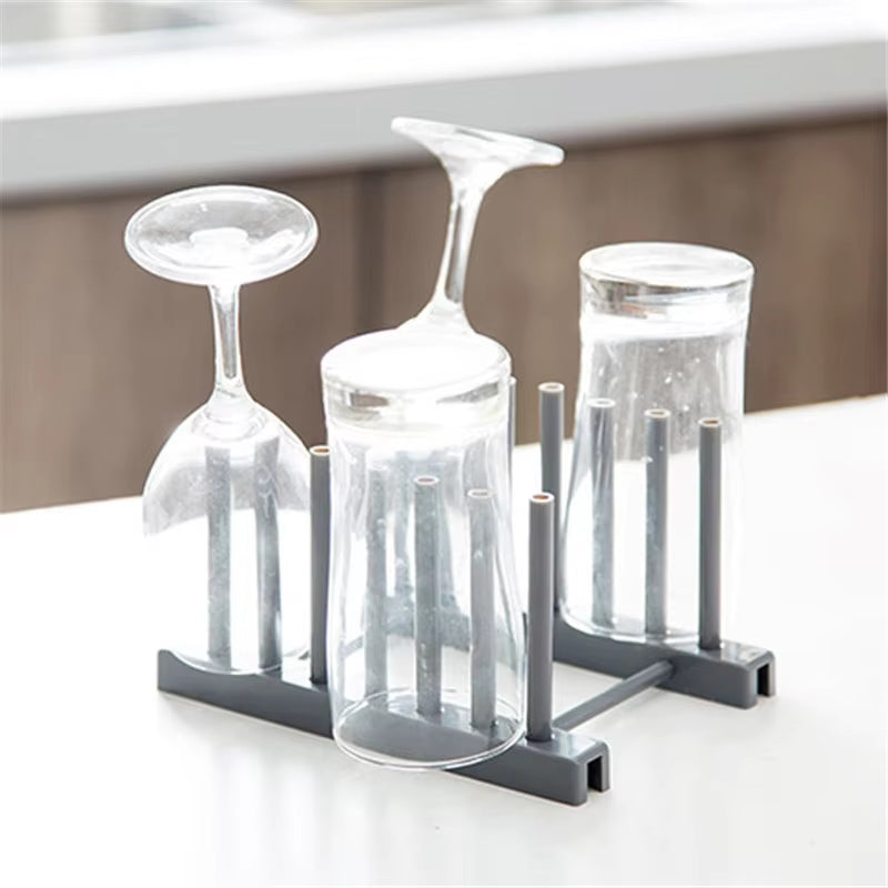 Kitchen Organizer Pot Lid Rack Plastic Spoon Holder Pot Lid Shelf Cooking Dish Rack Pan Cover Stand Kitchen Accessories