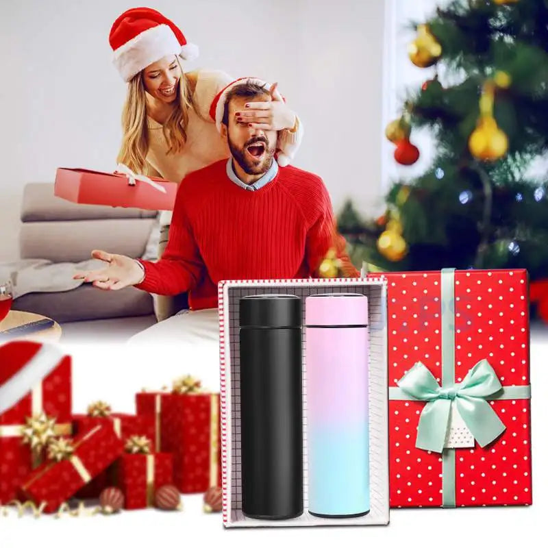 Stainless Steel Thermos Bottle Temperature LED Display Smart Water Bottle Vacuum Flasks Thermoses Coffee Cup Christmas Gifts