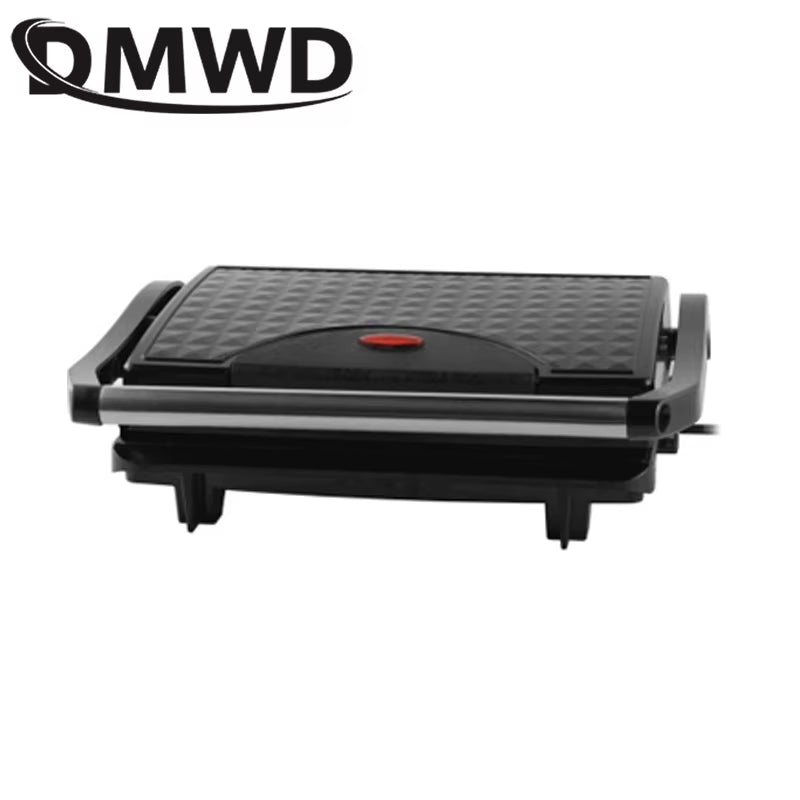 Electric Panini Maker Multifunctiona Grill Press Plate Breakfast Waffle Bread Sandwich Baking Machine Toaster Barbecue Oven