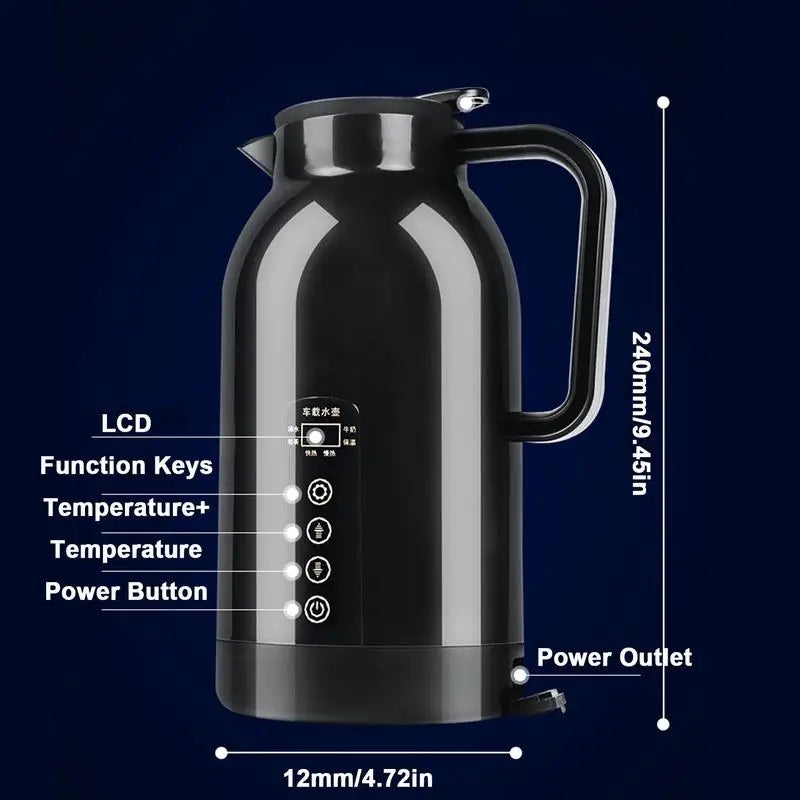 ​1150Ml Elect​ric Auto Kettle Portable Travel Heating Cup for Milk Drinks Car Thermal Cup Car Electrical Appliances