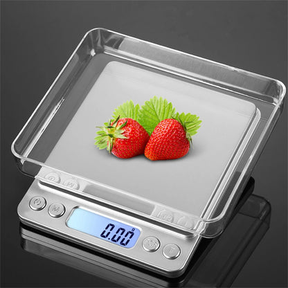 3000G/0.1G Digital Kitchen Scales Portable Electronic Scales Pocket LCD Precision Jewelry Scale Weight Balance Kitchen Tools